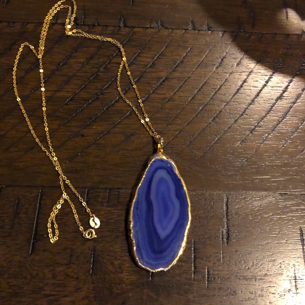 Purple Agate necklace